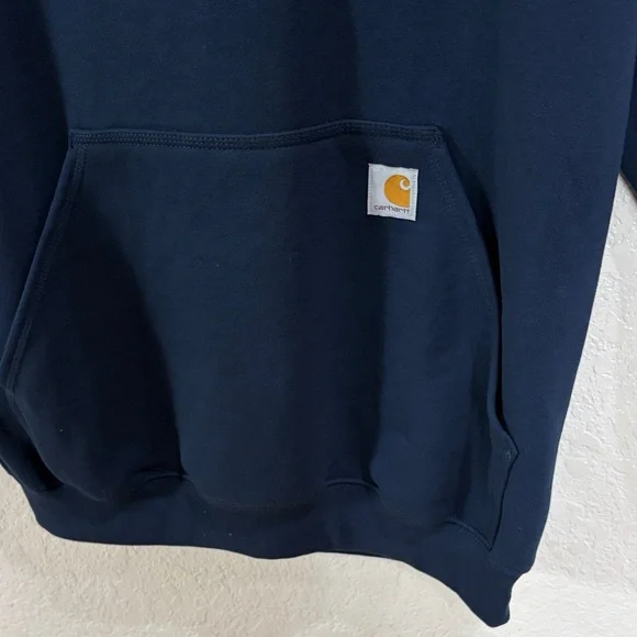 Carhartt Men's Navy Hoodie Sweater,Size M - Picture 4 of 17